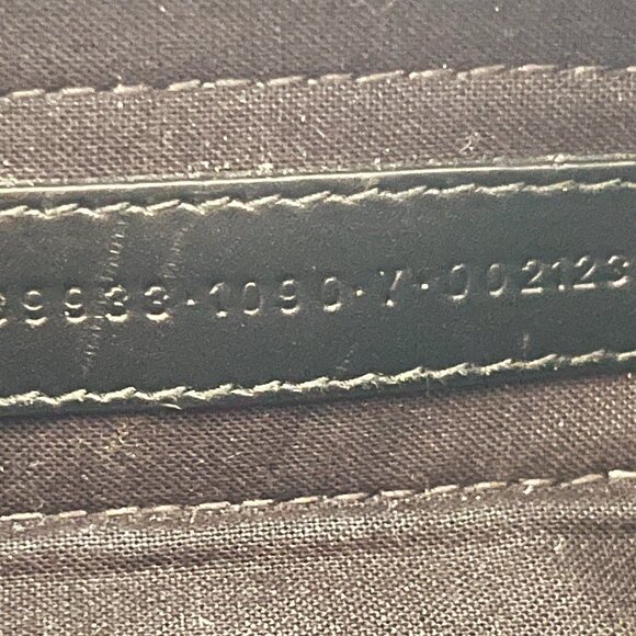 $1750 Authentic BALENCIAGA Made in ITALY Black Canvas Leather W/ Pouch Handbag - Picture 6 of 12